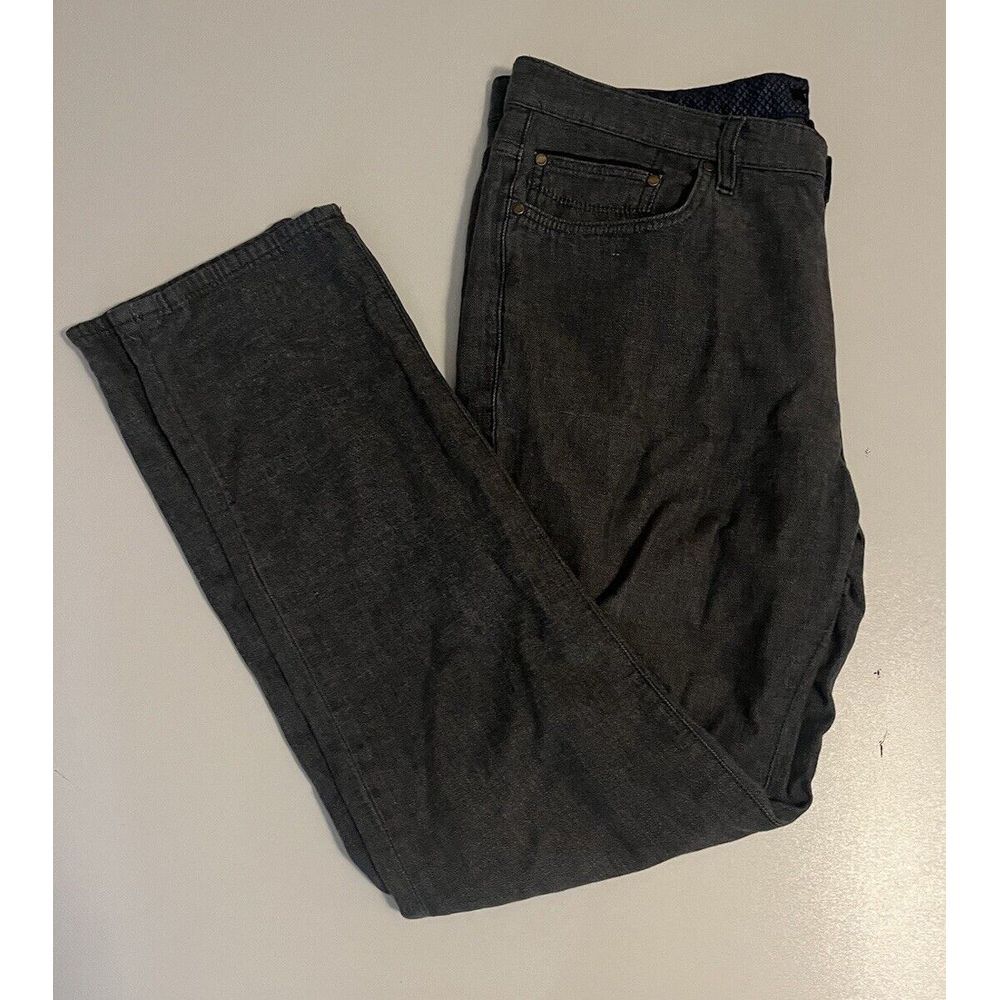 Ted Baker‎ Mens Size 36R Button Fly Straight Leg Grey  Jeans